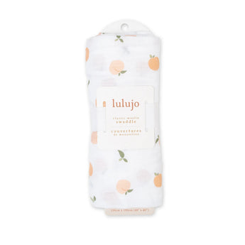 Muslin Swaddle - Peaches - My Little Thieves
