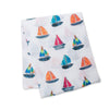 Muslin Swaddle - Sailboats - My Little Thieves