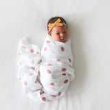 Muslin Swaddle - Strawberries - My Little Thieves