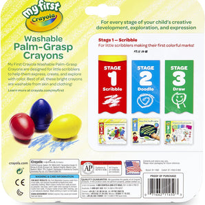 My First Palm Grip Crayons, Coloring for Toddlers 3 count - My Little Thieves