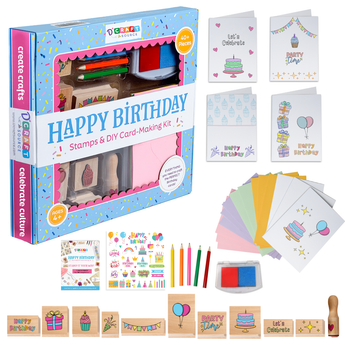 My Little Thieves Birthday Stamps Card Making Kit | Kids - My Little Thieves