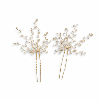 My Little Thieves Crystal Spray Hair Pin Set Gold | Kids Party - My Little Thieves