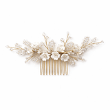 My Little Thieves Floral Pearl Hair Comb White | Kids Formal Accessory - My Little Thieves