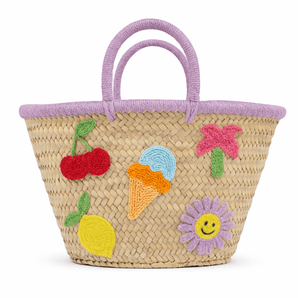 My Little Thieves Kids Beach Bag Fruit Gelato Garden Lavender - My Little Thieves