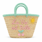 My Little Thieves Kids Beach Bag La Vie Est Belle Mint Trim - My Little Thieves