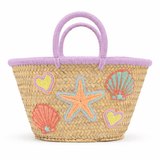 My Little Thieves Kids Beach Bag Sea Treasure Lavender Trim - My Little Thieves