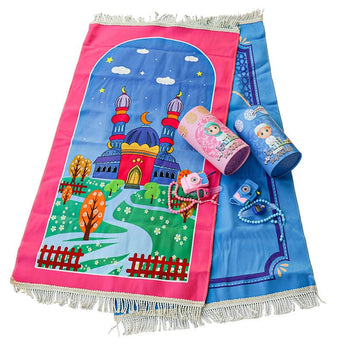 My Little Thieves Kids Prayer Mat Gift Set | First Salah Sejadah - My Little Thieves