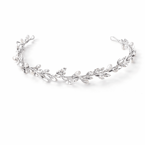 My Little Thieves Pearl Crystal Headband Silver | Kids Hair Accessory - My Little Thieves