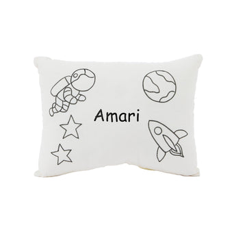 My Little Thieves Personalized Canvas Rocket Diy Pillow - My Little Thieves