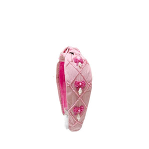 My Little Thieves Pink Bow Pearl Girls Headband | Kids - My Little Thieves