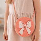 My Little Thieves Pink White Round Beaded Bag | Girls Fashion Accessory - My Little Thieves