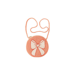 My Little Thieves Pink White Round Beaded Bag | Girls Fashion Accessory - My Little Thieves
