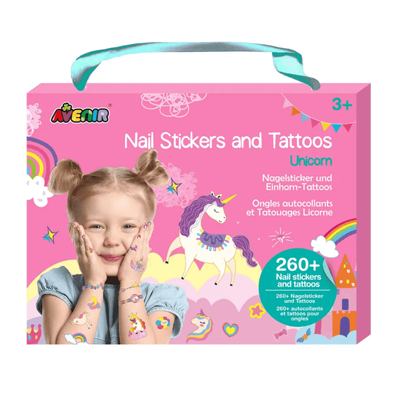Nail Stickers and Tattoos - Unicorn - My Little Thieves