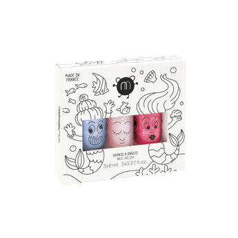 Nailmatic Trio Kids Non Toxic Nail Polish Set | 3 Pack Gift For Girls - My Little Thieves