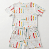 Nohm Alwan Short Sleeve Pyjama | Kids Colourful Sleepwear - My Little Thieves