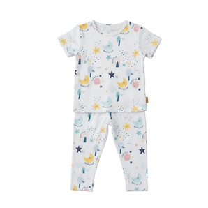 Nohm Amara Kids Short Sleeve Bamboo Pyjama | Soft Sleepwear - My Little Thieves