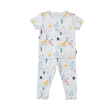 Nohm Amara Kids Short Sleeve Bamboo Pyjama | Soft Sleepwear - My Little Thieves