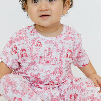 Nohm Amira Girls Short Sleeve Bamboo Pyjama Set | Princess Sleepwear - My Little Thieves