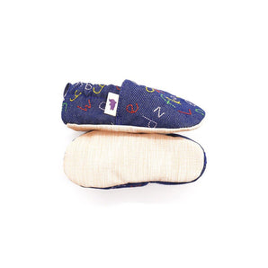 Non - Slip Morgedan’s Moccasins for Toddlers - Denim - My Little Thieves