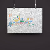 Omy Eco Friendly Kids' Colouring Posters | Fun Animal & Jungle Designs - My Little Thieves