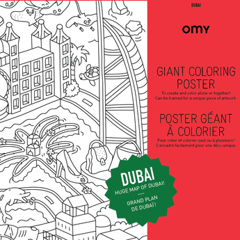 Omy Eco Friendly Kids' Colouring Posters | Fun Animal & Jungle Designs - My Little Thieves