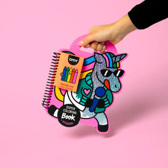 Omy Eco Friendly Sticker & Activity Book For Kids | Neon & Holographic Fun - My Little Thieves