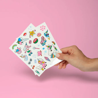 Omy Kids' Temporary Tattoos | Fun Dinosaur & Glow In The Dark Designs - My Little Thieves
