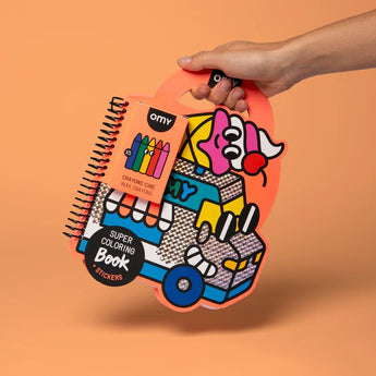 Omy Super Colouring & Stickers Book Yummy | Creative Activity For Kids - My Little Thieves