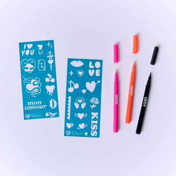 Omy Tattoo Art I Love You | Kids Temporary Tattoos - My Little Thieves