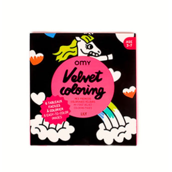 Omy Velvet Colouring Set | Kawaii Themed Creative Art For Kids - My Little Thieves