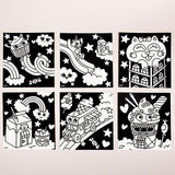 Omy Velvet Colouring Set | Kawaii Themed Creative Art For Kids - My Little Thieves