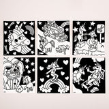 Omy Velvet Colouring Set | Kawaii Themed Creative Art For Kids - My Little Thieves