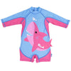 One Piece Surf Swimsuit - Pink Shark - My Little Thieves