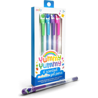 Ooly Yummy Yummy Scented Neon Gel Pens Set Of 6 | Fruity Scented Fun - My Little Thieves