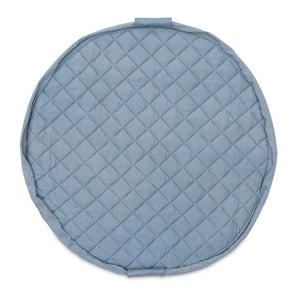 Organic Soft Baby Play Mat and Storage Bag – Dusty Blue - My Little Thieves