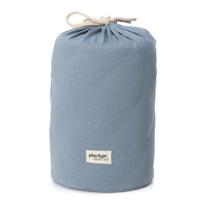 Organic Soft Baby Play Mat and Storage Bag – Dusty Blue - My Little Thieves