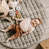 Organic Soft Baby Play Mat and Storage Bag – Meadow Green - My Little Thieves