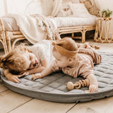 Organic Soft Baby Play Mat and Storage Bag – Meadow Green - My Little Thieves