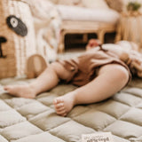 Organic Soft Baby Play Mat and Storage Bag – Meadow Green - My Little Thieves
