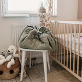 Organic Soft Baby Play Mat and Storage Bag – Meadow Green - My Little Thieves