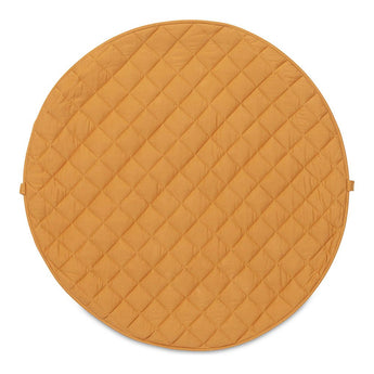 Organic Soft Baby Play Mat and Storage Bag – Mustard Chai Tea - My Little Thieves