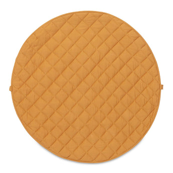 Organic Soft Baby Play Mat and Storage Bag – Mustard Chai Tea - My Little Thieves