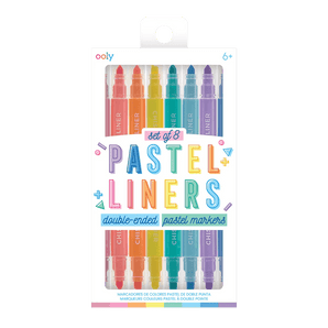 Pastel Liners Double Ended Highlighters - Set of 8 - My Little Thieves