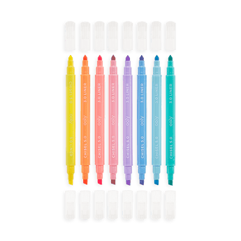 Pastel Liners Double Ended Highlighters - Set of 8 - My Little Thieves