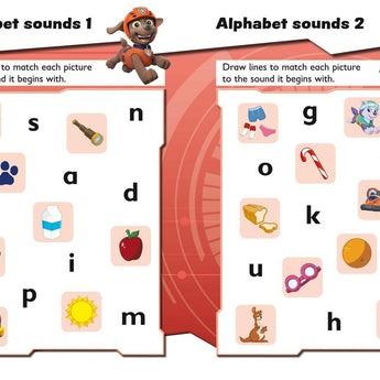 Paw Patrol First Phonics Activity Book | Kids School Prep - My Little Thieves