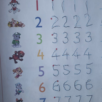 Paw Patrol First Writing Activity Book | Kids School Prep - My Little Thieves