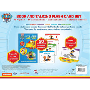 Paw Patrol Lets Learn And Play Book & Flash Card Sound Set - My Little Thieves