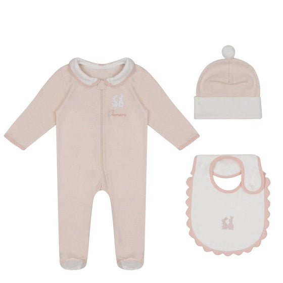 Personalised 3-Piece Organic Cotton Bunny Smart-Zip Set - My Little Thieves