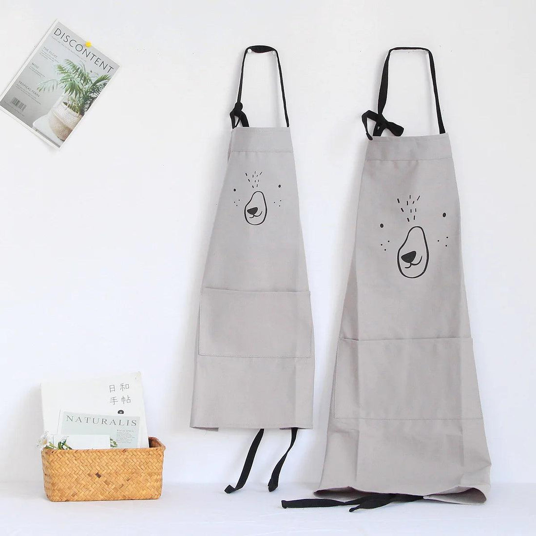  Personalised Bear Childrens Apron Grey - My Little Thieves