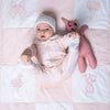 Personalised Organic Cotton Bunny Smart-Zip Sleepsuit - My Little Thieves